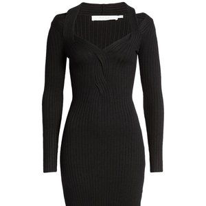 ASTR The Label -  Long Sleeve Twist Front Sweater Dress
